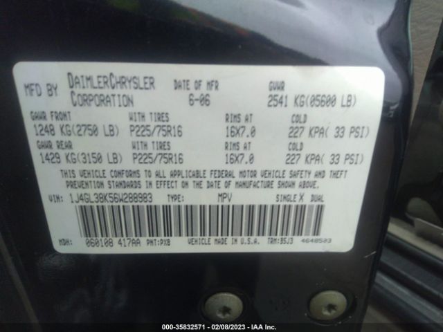 1J4GL38K56W288983 Jeep Liberty Renegade
