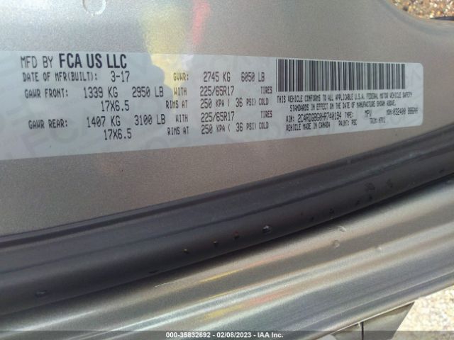 2C4RDGBG0HR740194 Dodge Grand Caravan Se