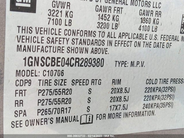 Chevrolet Tahoe Lt 2012 1GNSCBE04CR289380 Image 10