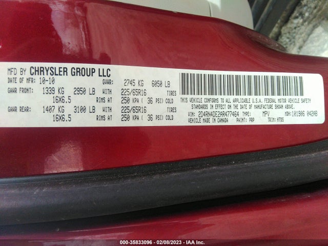 Dodge Grand Caravan Se 2010 2D4RN4DE2AR477464 Image 10