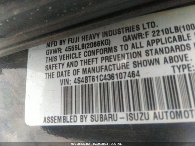 Subaru Baja 2003 4S4BT61C436107464 Image 10