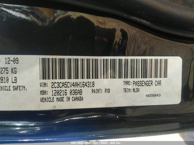 Chrysler 300 2010 2C3CA5CV4AH164318 Image 10