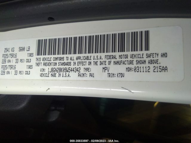 1J8GN28K09W544342 Jeep Liberty Sport