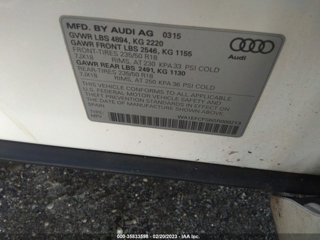 WA1EFCFS6GR000213 Audi Q3 Premium Plus