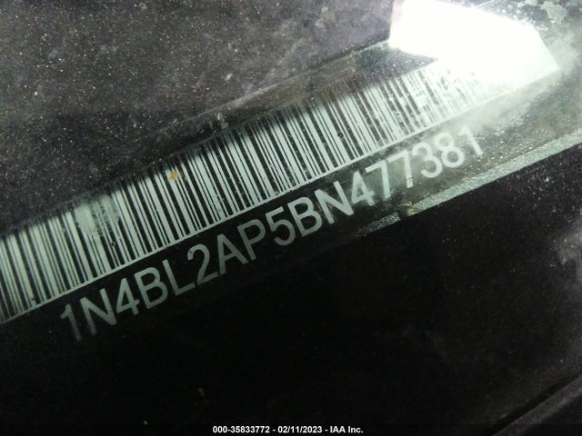 2011 NISSAN ALTIMA 3.5 SR VIN: 1N4BL2AP5BN477381