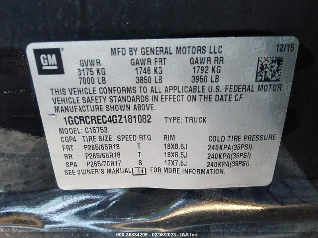 Chevrolet Silverado 1500 Lt 2016 1GCRCREC4GZ181082 Image 10