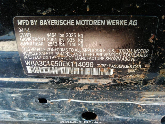 BMW 3 Series 328i 2014 WBA3C1C50EK114090 Image 9