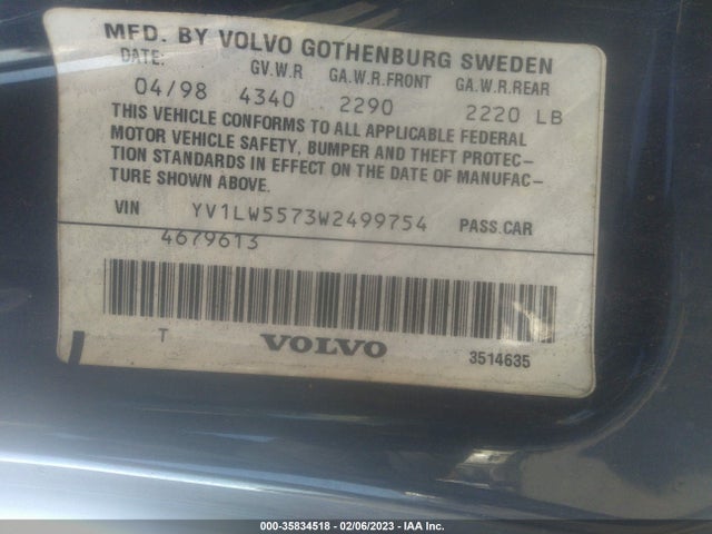 Volvo V70 1998 YV1LW5573W2499754 Image 10
