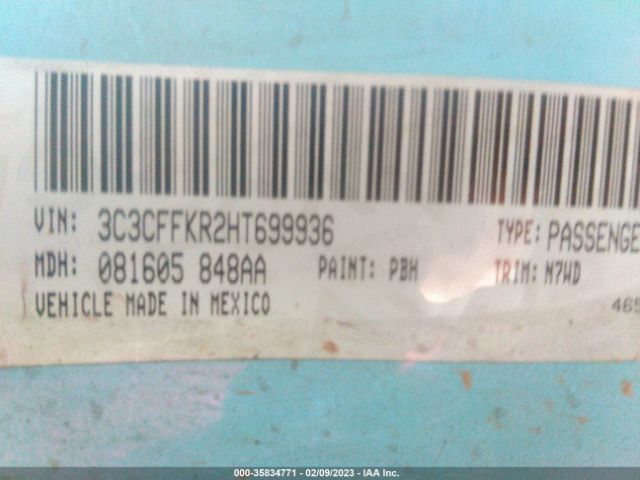 3C3CFFKR2HT699936 Fiat 500 POP