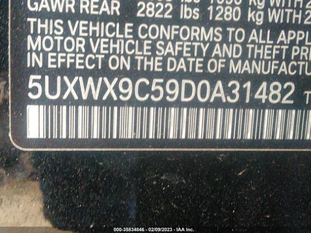 5UXWX9C59D0A31482 BMW X3 Xdrive28i