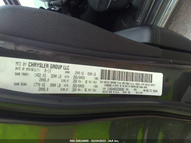 Dodge Durango Sxt 2013 1C4RDHAG5DC699362 Image 10
