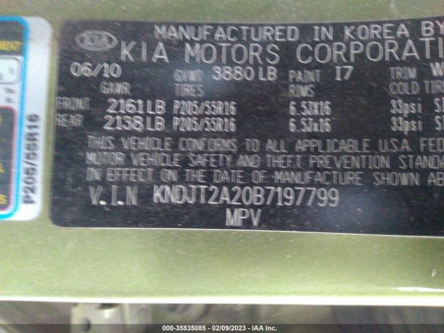 KNDJT2A20B7197799 KIA SOUL +