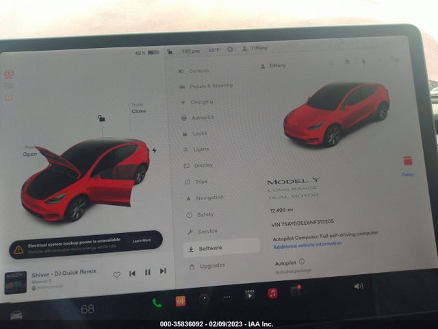 Tesla Model Y Long Range 2022 7SAYGDEE6NF313205 Image 7