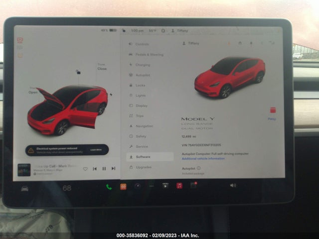 Tesla Model Y Long Range 2022 7SAYGDEE6NF313205 Image 9