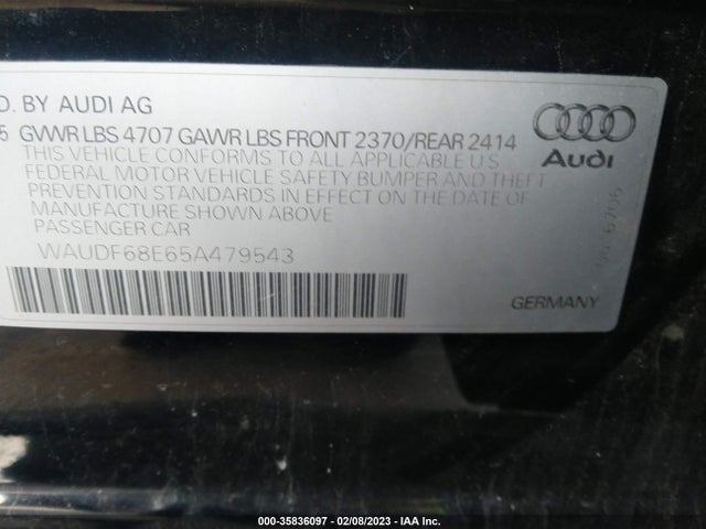 WAUDF68E65A479543 Audi A4 2.0T