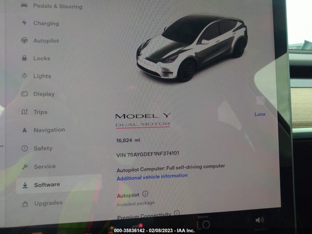 Tesla Model Y Performance 2022 7SAYGDEF1NF374101 Image 7