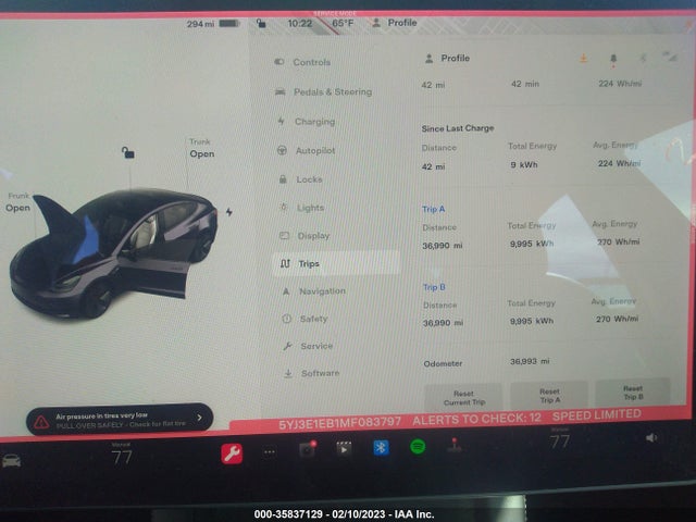 Tesla Model 3 Long Range 2021 5YJ3E1EB1MF083797 Image 8