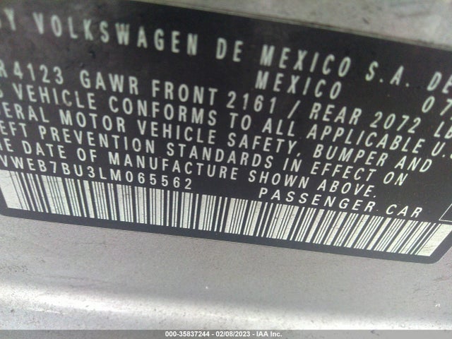 Volkswagen JETTA SEL 2020 3VWEB7BU3LM065562 Image 10