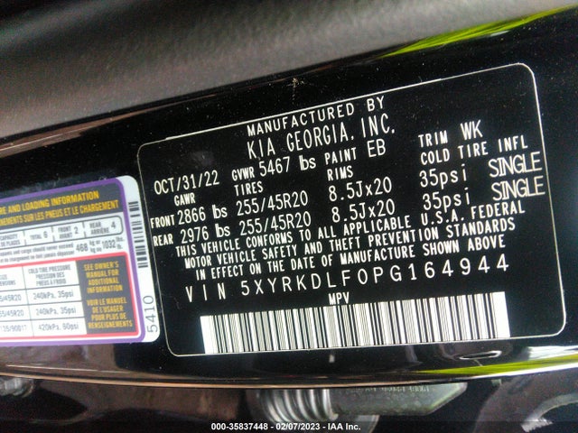 2023 Kia Sorento, VIN: 5XYRKDLF0PG164944