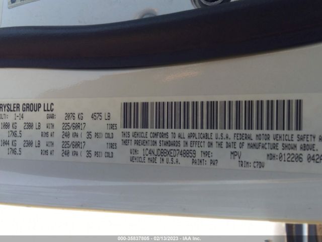 1C4NJDBBXED748859 Jeep Compass Sport