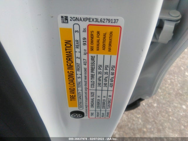 Chevrolet Equinox Premier 2020 2GNAXPEX3L6279137 Image 10