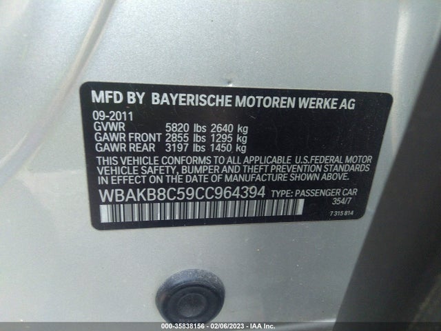 BMW 7 Series 750li 2012 WBAKB8C59CC964394 Image 10