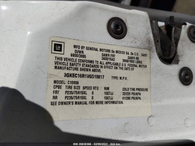 3GKEC16R1VG519817 GMC Suburban