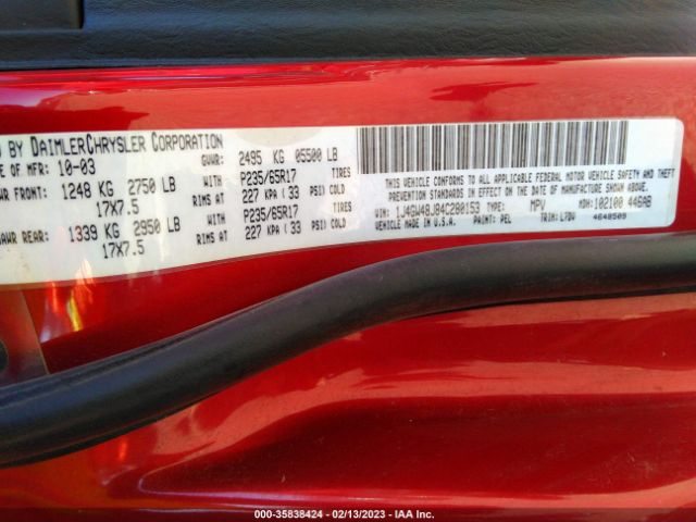 1J4GW48J84C280153 Jeep Grand Cherokee Laredo