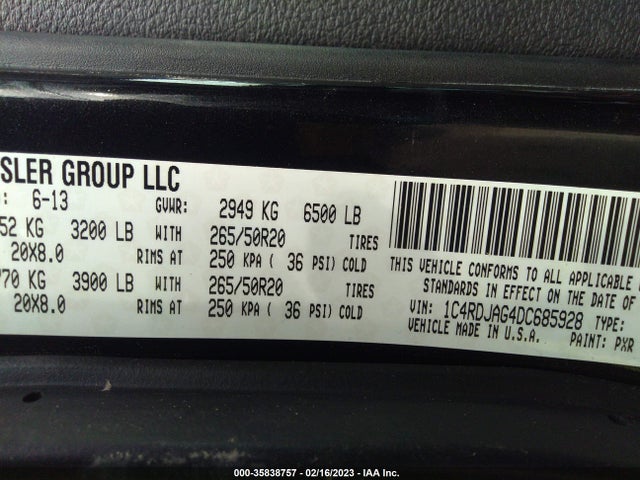 Dodge Durango Sxt 2013 1C4RDJAG4DC685928 Image 10