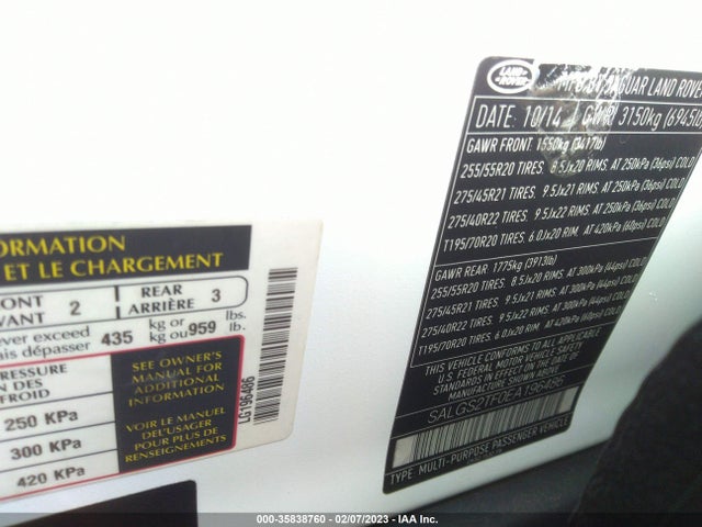 Land Rover Range Rover 2014 SALGS2TF0EA196486 Image 11