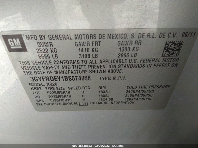 Cadillac Srx Luxury Collection 2011 3GYFNDEY1BS674066 Image 10