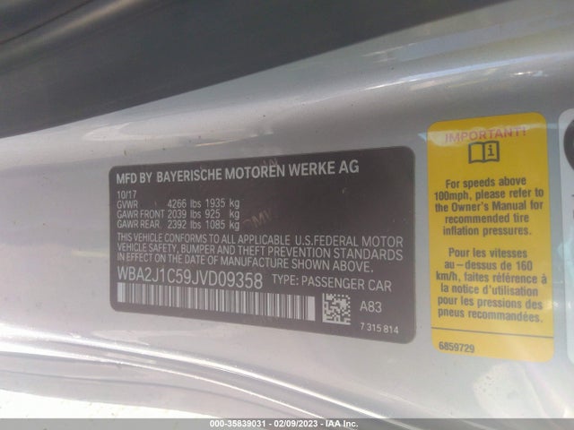 BMW 2 Series 230i 2018 WBA2J1C59JVD09358 Image 10