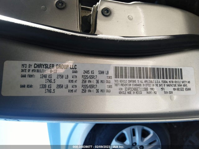 Dodge Journey American Value Pkg 2014 3C4PDCAB6ET111988 Image 9