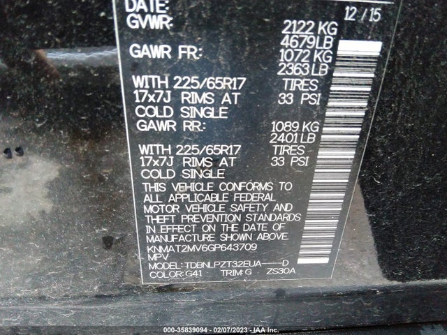 Nissan ROGUE S 2016 KNMAT2MV6GP643709 Image 9