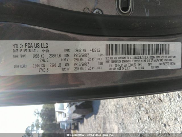 1C4NJPFB8FD380100 Jeep Patriot Latitude