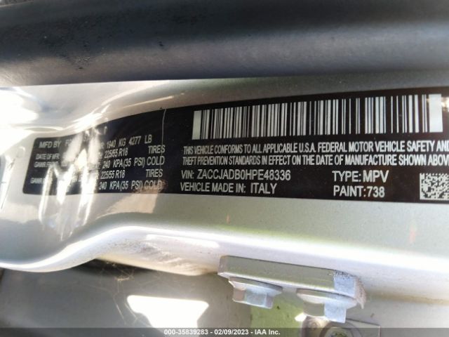 ZACCJADB0HPE48336 Jeep Renegade Limited
