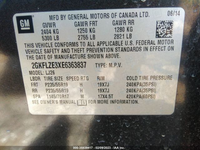2GKFLZE3XE6363837 GMC Terrain Denali