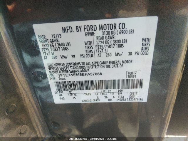 1FTEX1EM5EFA57088 Ford F-150 Xl/stx/xlt