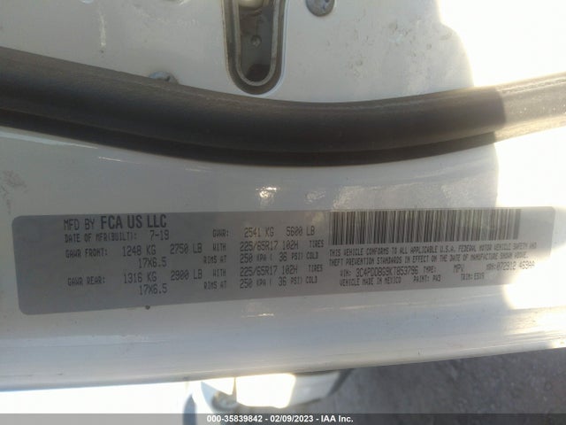 Dodge JOURNEY SE 2019 3C4PDDBG9KT853796 Image 9