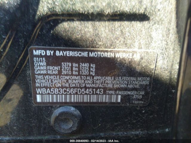WBA5B3C56FD545143 BMW 5 Series 535i Xdrive