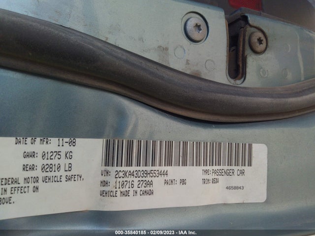 Chrysler 300 LX 2009 2C3KA43D39H553444 Image 10