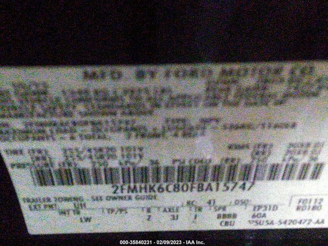 2015 Ford Flex, VIN: 2FMHK6C80FBA15747