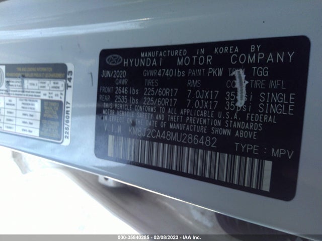 Hyundai TUCSON SE 2021 KM8J2CA48MU286482 Image 9