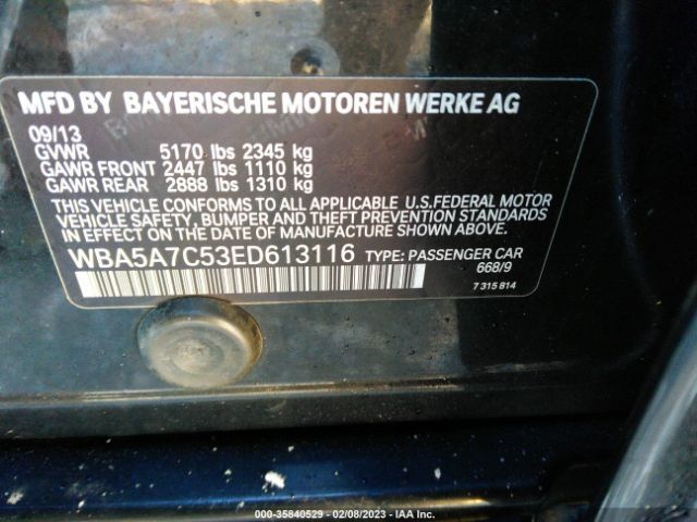 WBA5A7C53ED613116 BMW 5 Series 528i Xdrive