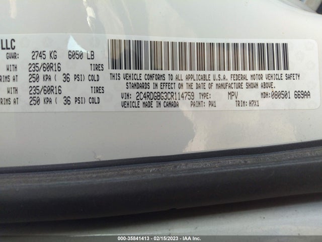 Dodge Grand Caravan Se 2012 2C4RDGBG3CR114759 Image 11