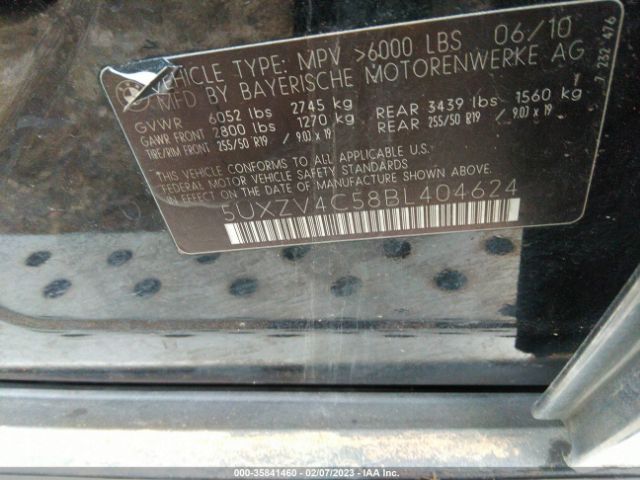 5UXZV4C58BL404624 BMW X5 35i