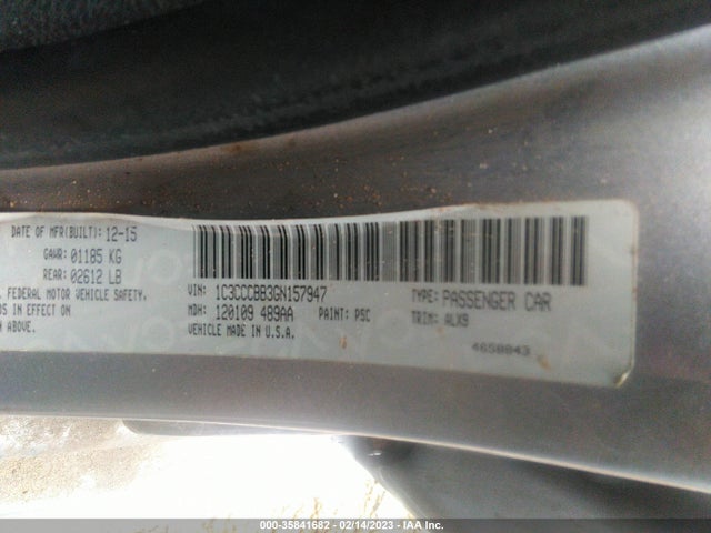 1C3CCCBB3GN157947 Chrysler 200 S