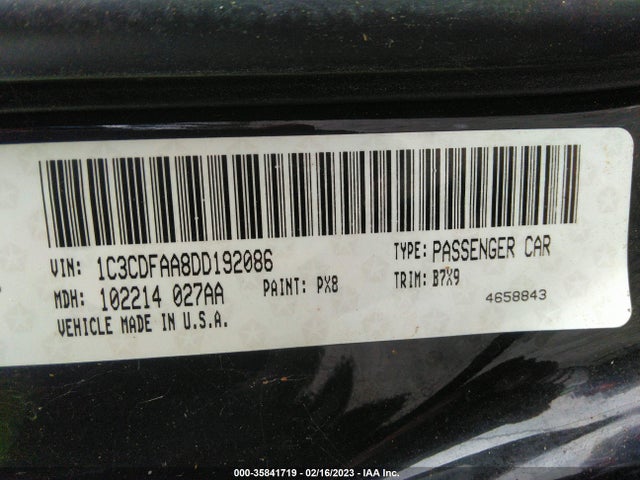 Dodge DART SE 2013 1C3CDFAA8DD192086 Image 9