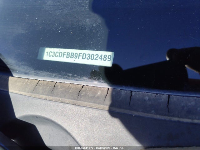 2015 DODGE DART SXT VIN: 1C3CDFBB9FD302489