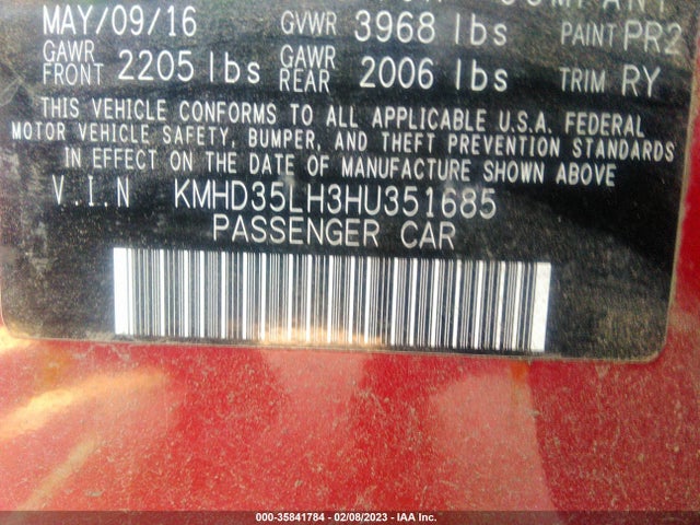 Hyundai ELANTRA GT 2017 KMHD35LH3HU351685 Image 9